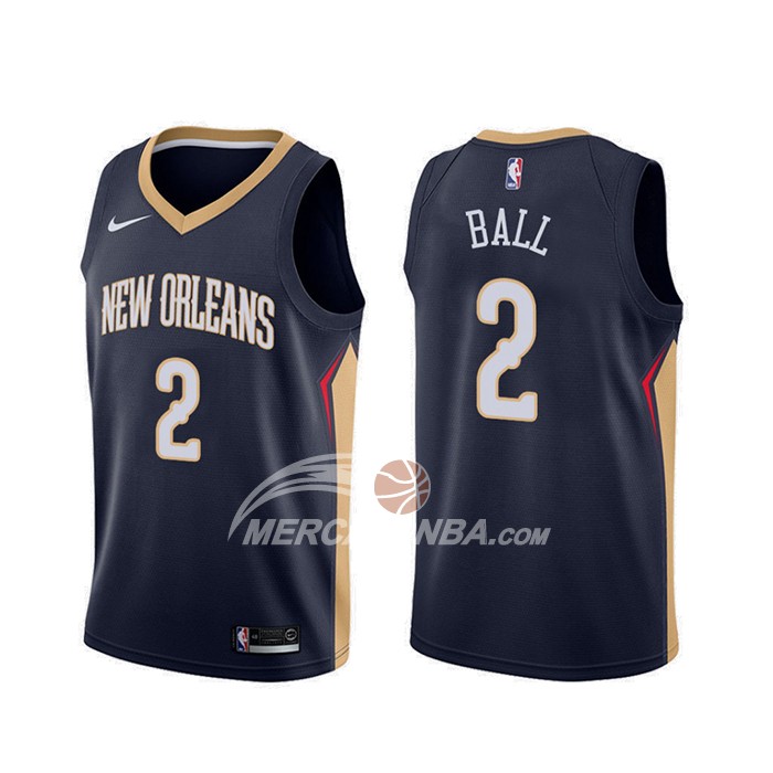 Maglia New Orleans Pelicans Lonzo Ball Icon Blu